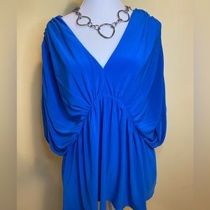 Express peplum top, electric blue EUC